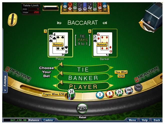 Baccarat Table