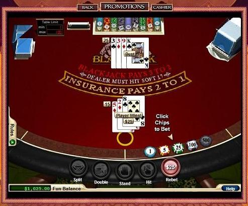 Aladdins Gold Blackjack Table