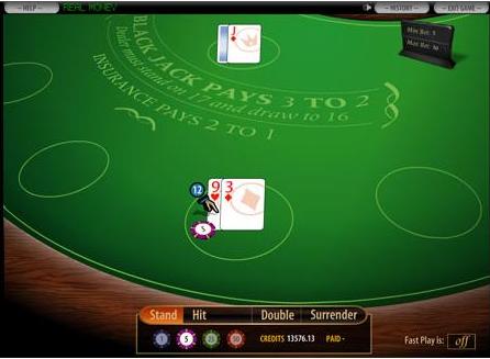 BetOnline Blackjack Table