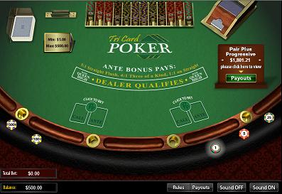 Drake Casino Tri Card Poker Table