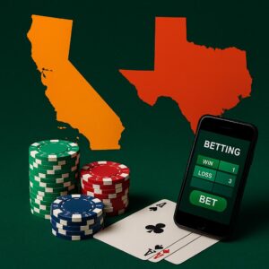 California and Texas move closer to legal online gambling